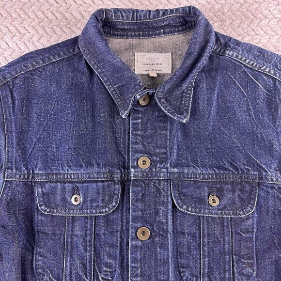 Rag and Bone Men’s Definitive Denim Jean Jacket Size Small Retail $589 - Picture 4 of 16